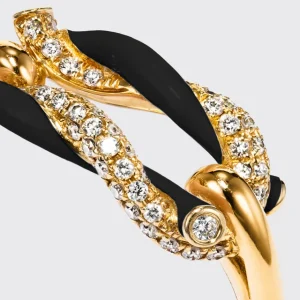 BLACK FRUIT HOOPS BUCKLE RING>Boochier Fashion