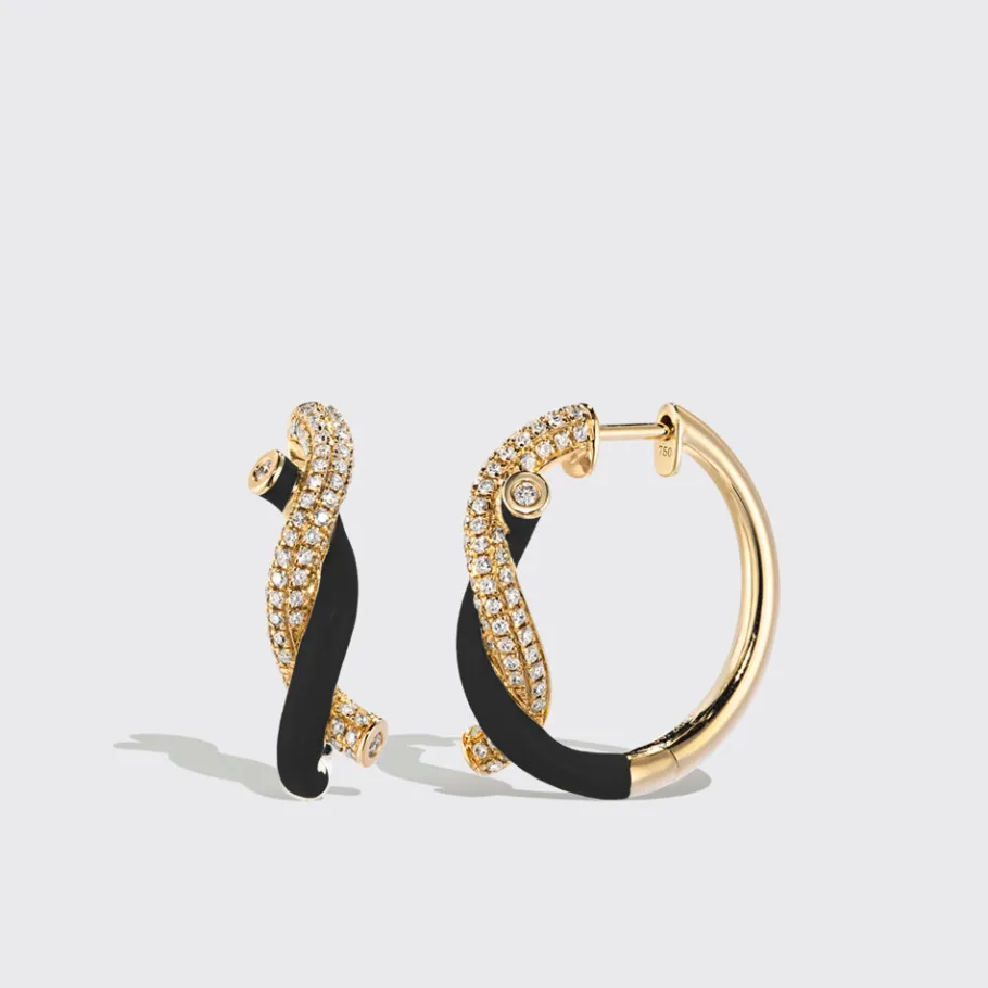 black_fruit_hoops_earring_0.webp BLACK FRUIT HOOPS EARRINGS>Boochier Sale
