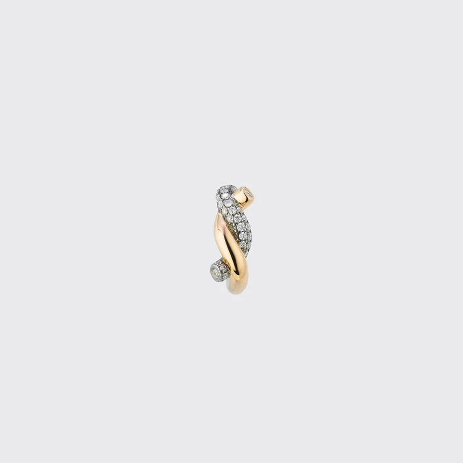 black_goldyellow_gold_dia_2.webp BLACK GOLD-YELLOW GOLD DIAMOND SMALL TIES EARRINGS>Boochier Sale