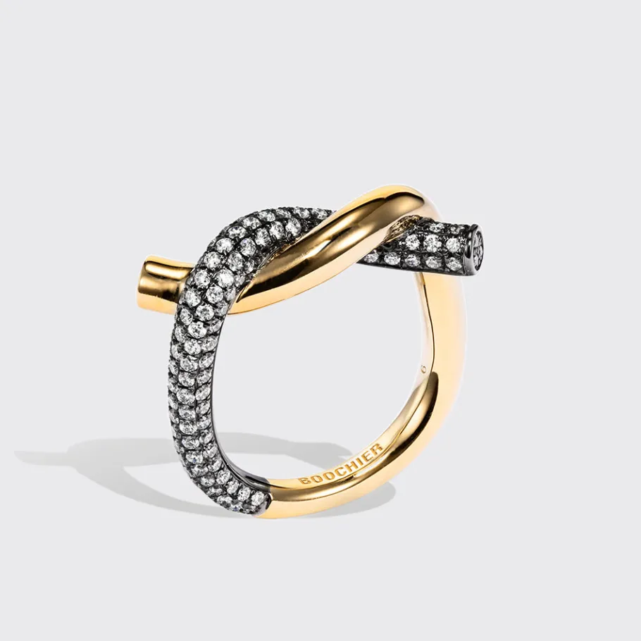 black_goldyellow_gold_hal_0.webp BLACK GOLD-YELLOW GOLD HALF DIAMOND TIES RING>Boochier New
