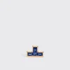 BLUE SAPPHIRE YELLOW GOLD ARCADE MONO STUD (T SHAPE)>Boochier Clearance