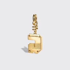 CORAL NOSTALGIA LETTER CHARM>Boochier Hot