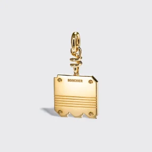 CORAL NOSTALGIA LETTER CHARM>Boochier Hot