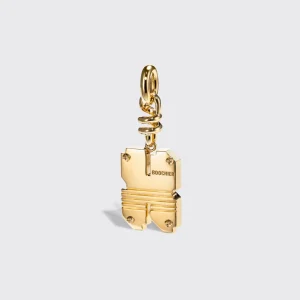 CORAL NOSTALGIA LETTER CHARM>Boochier Hot