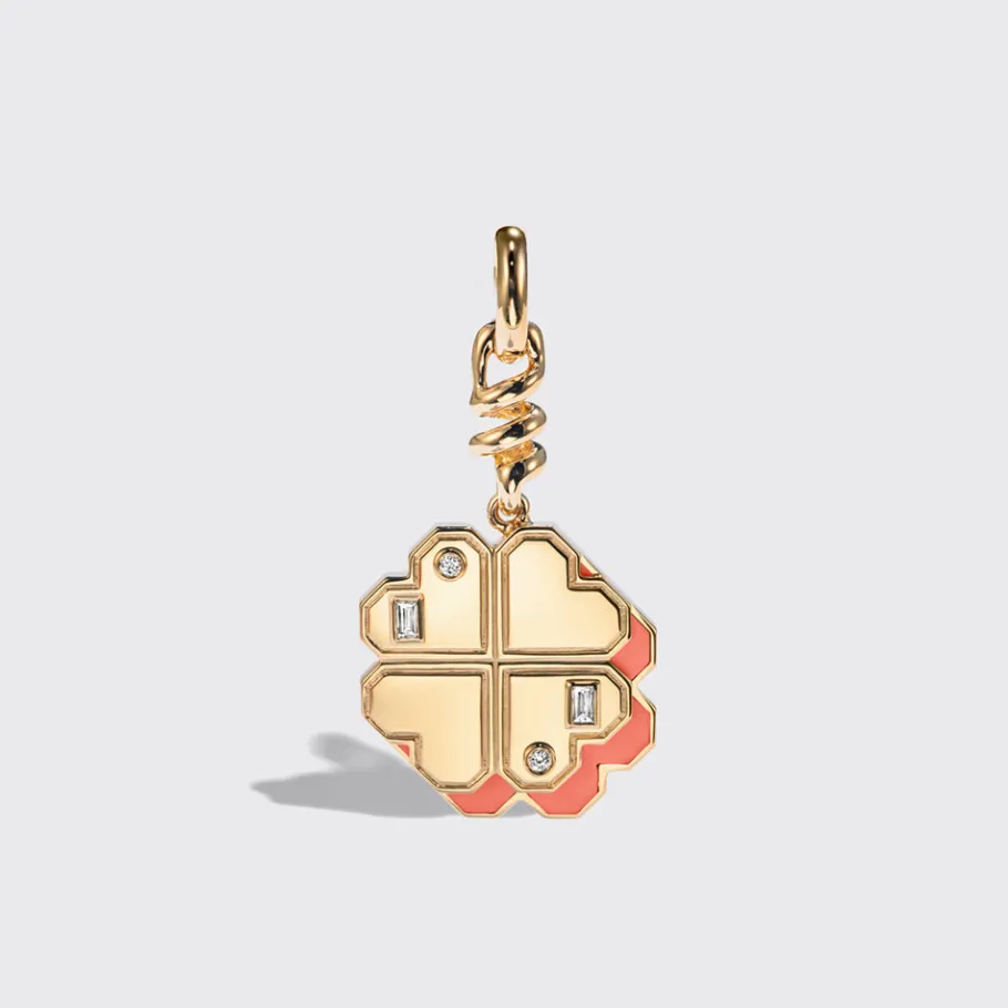 coral_yellow_gold_clover__0-2.webp CORAL YELLOW GOLD CLOVER LEAF CHARM>Boochier New