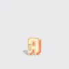CORAL YELLOW GOLD MINI LETTER MONO STUD>Boochier New