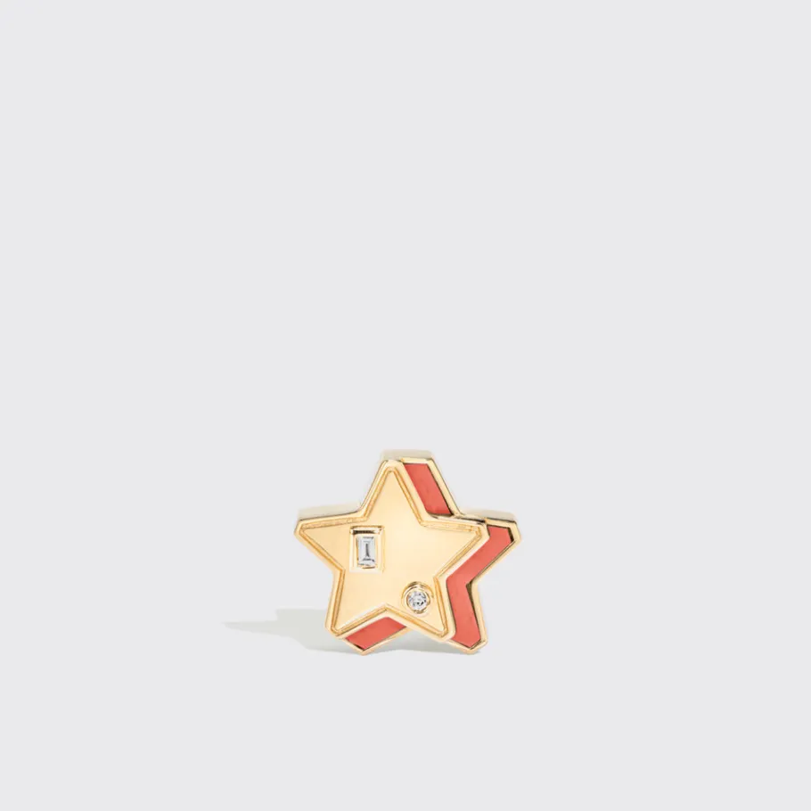 coral_yellow_gold_mini_st_2.webp CORAL YELLOW GOLD MINI STAR STUDS>Boochier Discount