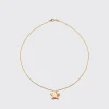 CORAL YELLOW GOLD STAR NECKLACE>Boochier Outlet
