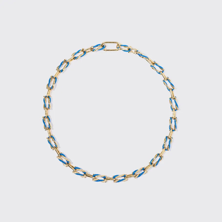 dark_blue_five_diamond_fr_0.webp DARK BLUE FIVE DIAMOND FRUIT HOOPS NECKLACE>Boochier Discount