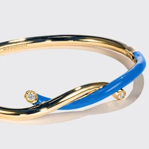 DARK BLUE FRUIT HOOPS BANGLE>Boochier Hot