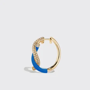 DARK BLUE FRUIT HOOPS EARRINGS>Boochier Best