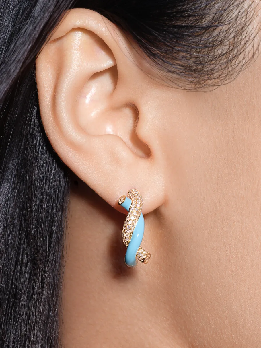 dark_blue_fruit_hoops_ear_3.webp DARK BLUE FRUIT HOOPS EARRINGS>Boochier Best