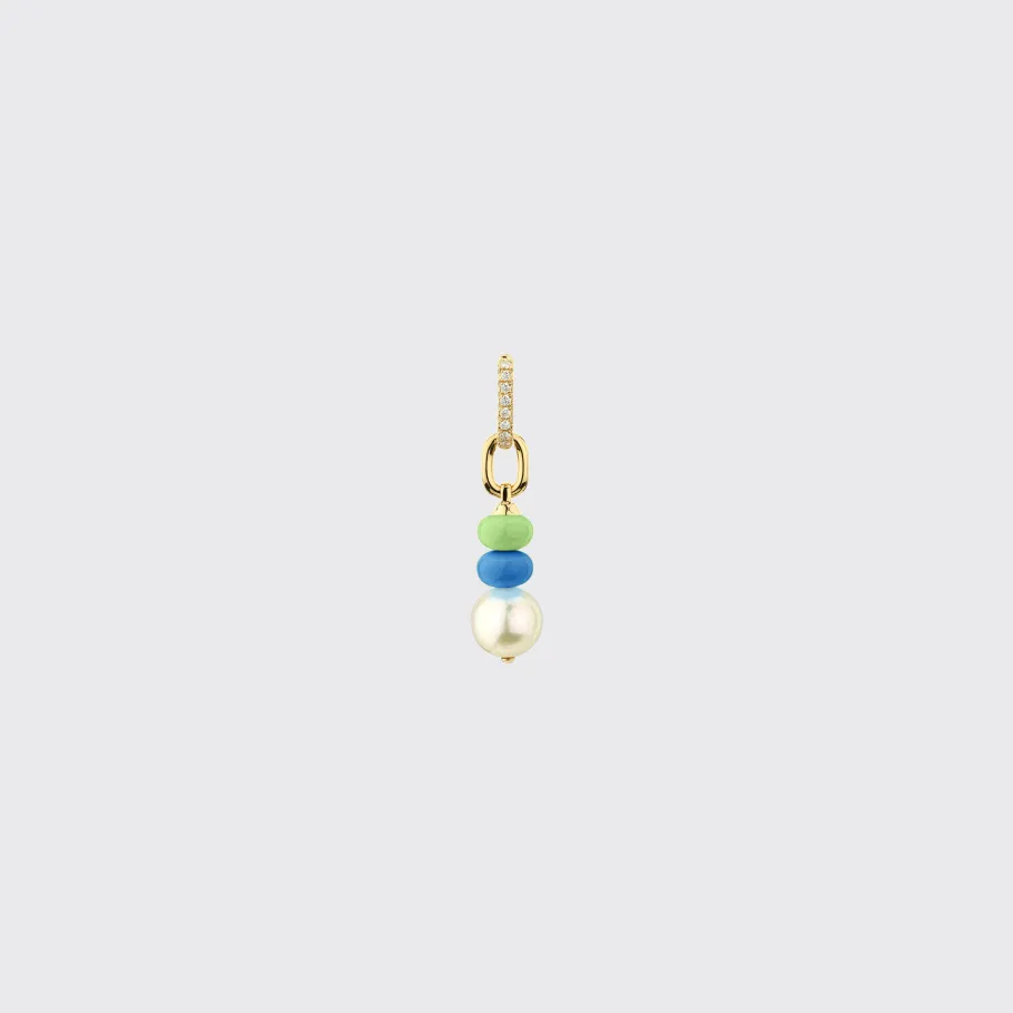 dark_bluelime_green_singl_0.webp DARK BLUE-LIME GREEN SINGLE PEARL DIAMOND B-BOY EARRING>Boochier Best