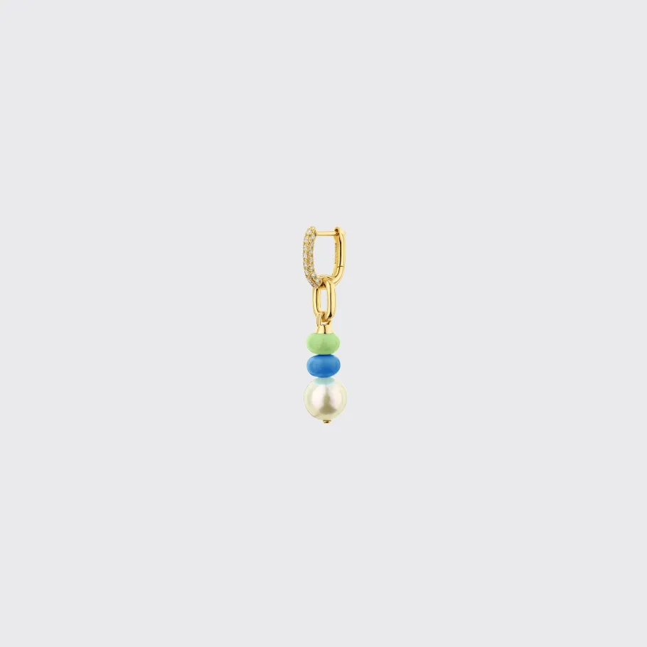 dark_bluelime_green_singl_1.webp DARK BLUE-LIME GREEN SINGLE PEARL DIAMOND B-BOY EARRING>Boochier Best