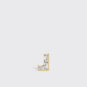 DIAMONDS YELLOW GOLD ARCADE MONO STUD (L SHAPE)>Boochier Hot