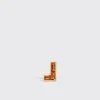 FANTA GARNET YELLOW GOLD ARCADE MONO STUD (L SHAPE)>Boochier Fashion