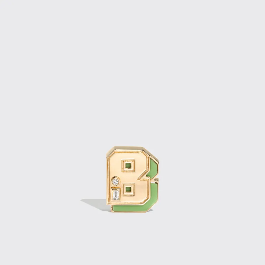 green_turquoise_yellow_go_2.webp GREEN TURQUOISE YELLOW GOLD MINI LETTER MONO STUD>Boochier Online