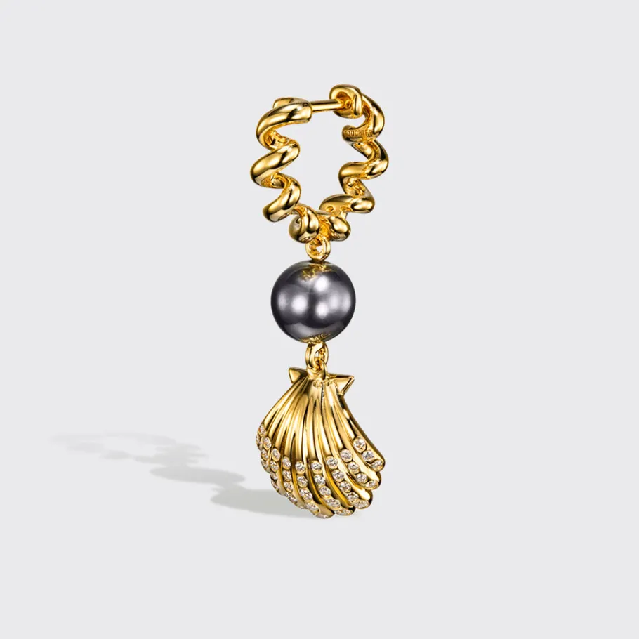 grey_pearl_yellow_gold_be_1-1.webp GREY PEARL YELLOW GOLD BEACHING SHELL DROP DIAMOND HUGGIE EARRINGS>Boochier Hot