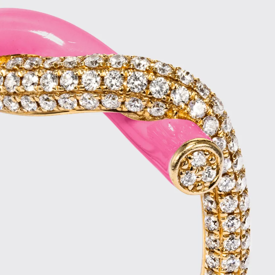 hot_pink_fruit_hoops_diam_2.webp HOT PINK FRUIT HOOPS DIAMOND RING>Boochier Outlet