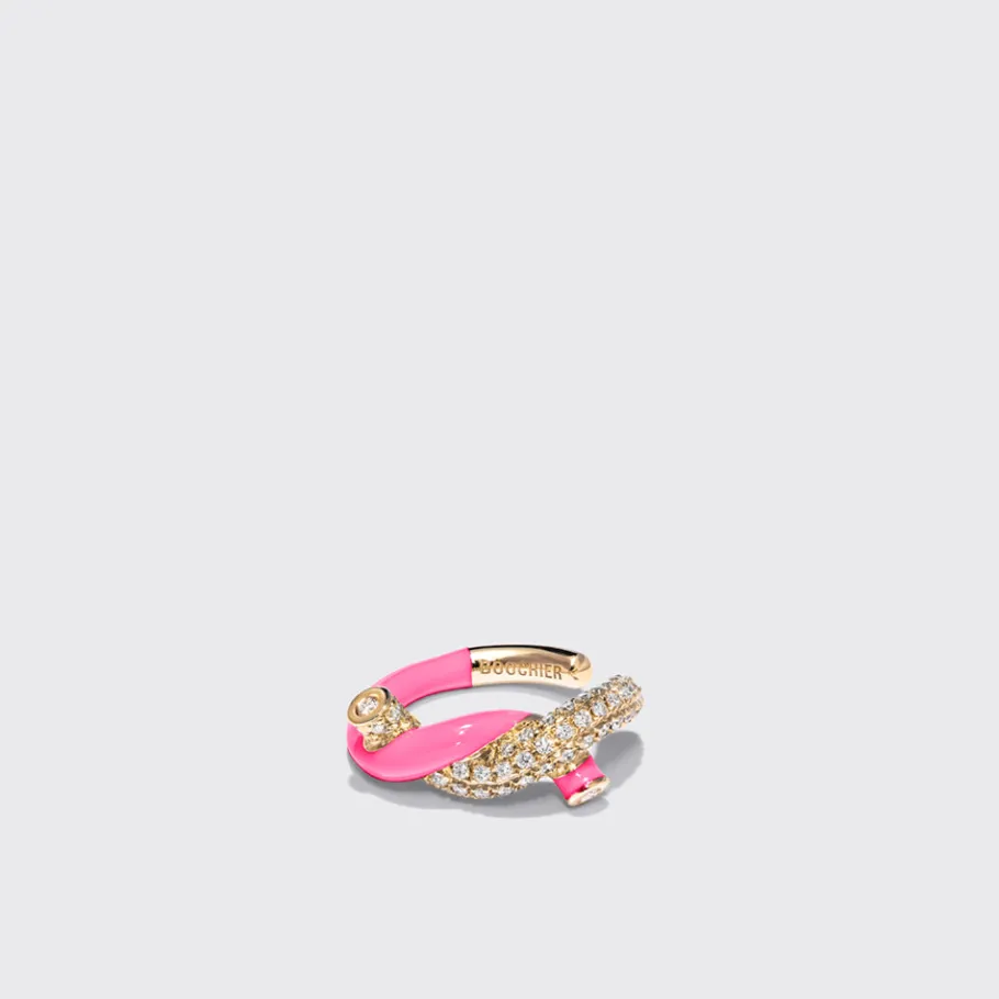 hot_pink_fruit_hoops_earc_1.webp HOT PINK FRUIT HOOPS EARCUFF>Boochier New