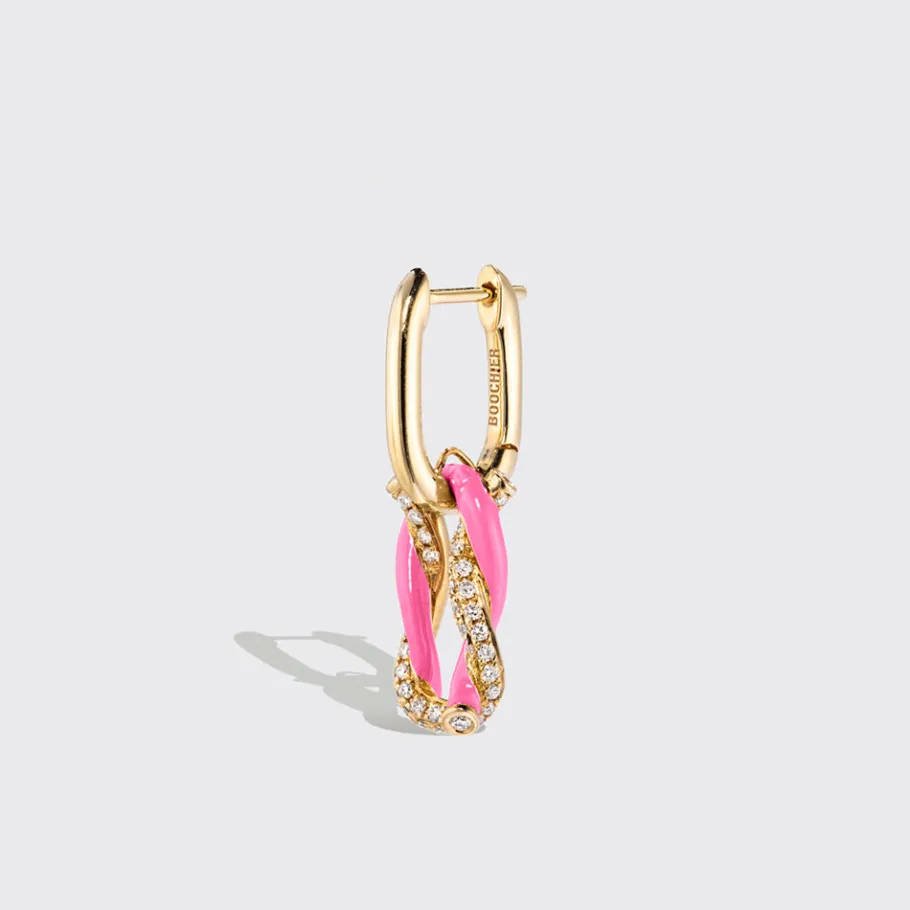 hot_pink_fruit_hoops_mono_2.webp HOT PINK FRUIT HOOPS MONO EARRING>Boochier Online