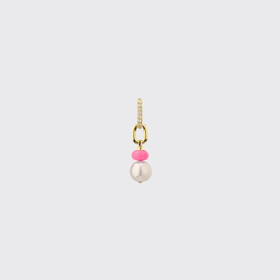 hot_pink_single_pearl_dia_0.webp HOT PINK SINGLE PEARL DIAMOND B-BOY EARRING>Boochier Online