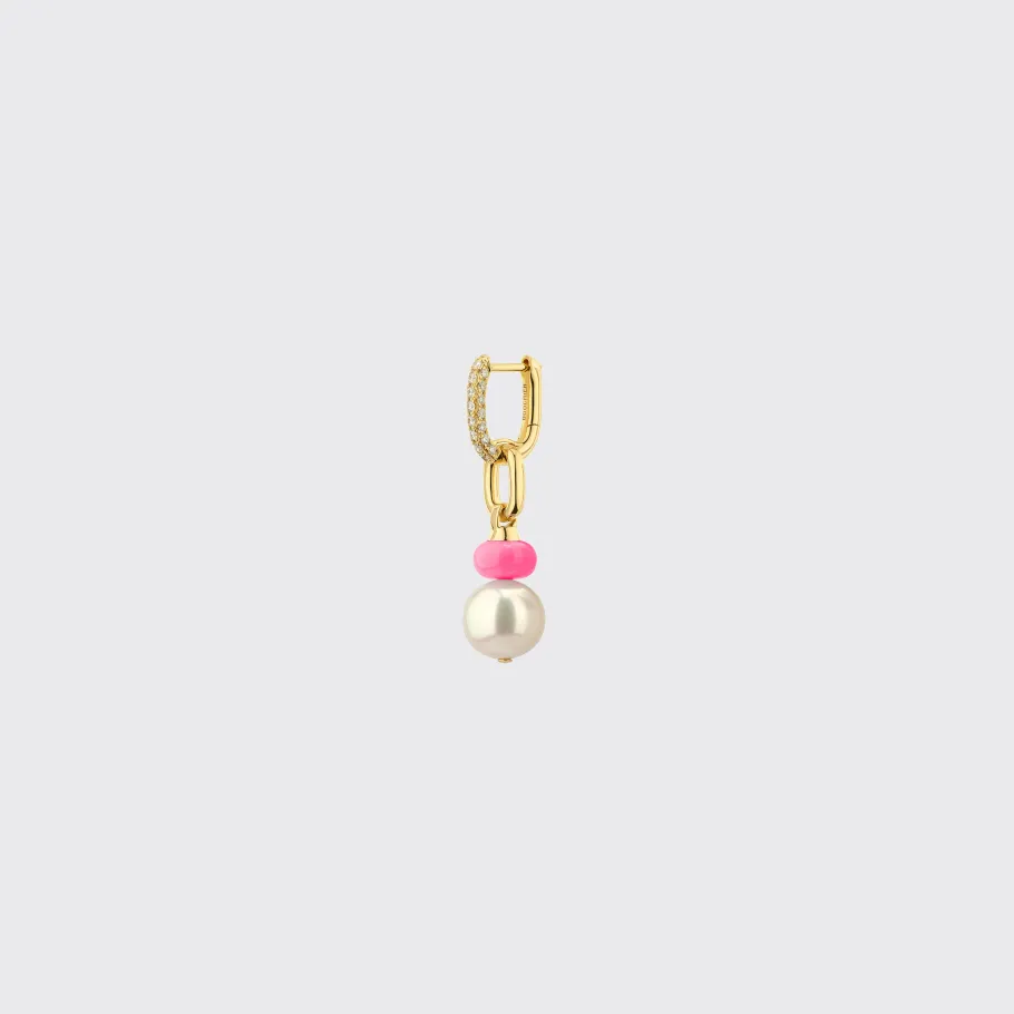 hot_pink_single_pearl_dia_1.webp HOT PINK SINGLE PEARL DIAMOND B-BOY EARRING>Boochier Online