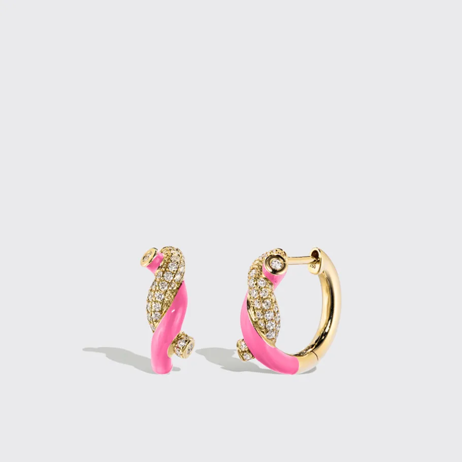 hot_pink_small_fruit_hoop_0.webp HOT PINK SMALL FRUIT HOOPS EARRINGS>Boochier Discount