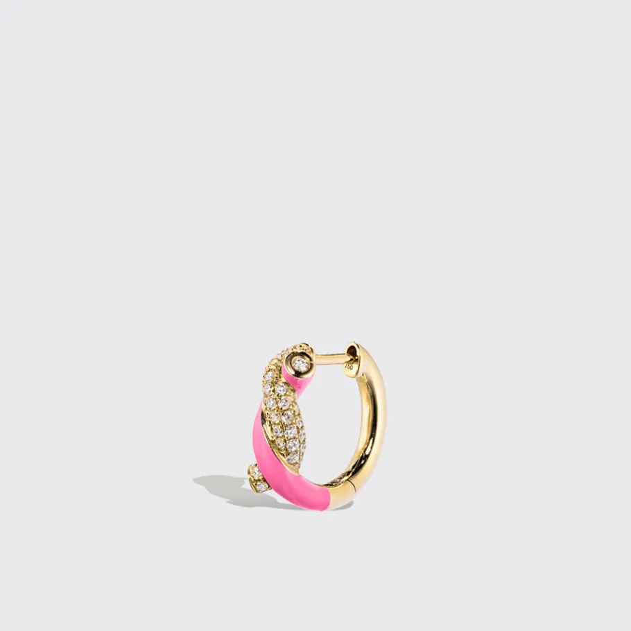 hot_pink_small_fruit_hoop_2.webp HOT PINK SMALL FRUIT HOOPS EARRINGS>Boochier Discount