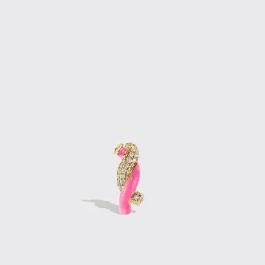 HOT PINK SMALL FRUIT HOOPS EARRINGS>Boochier Discount