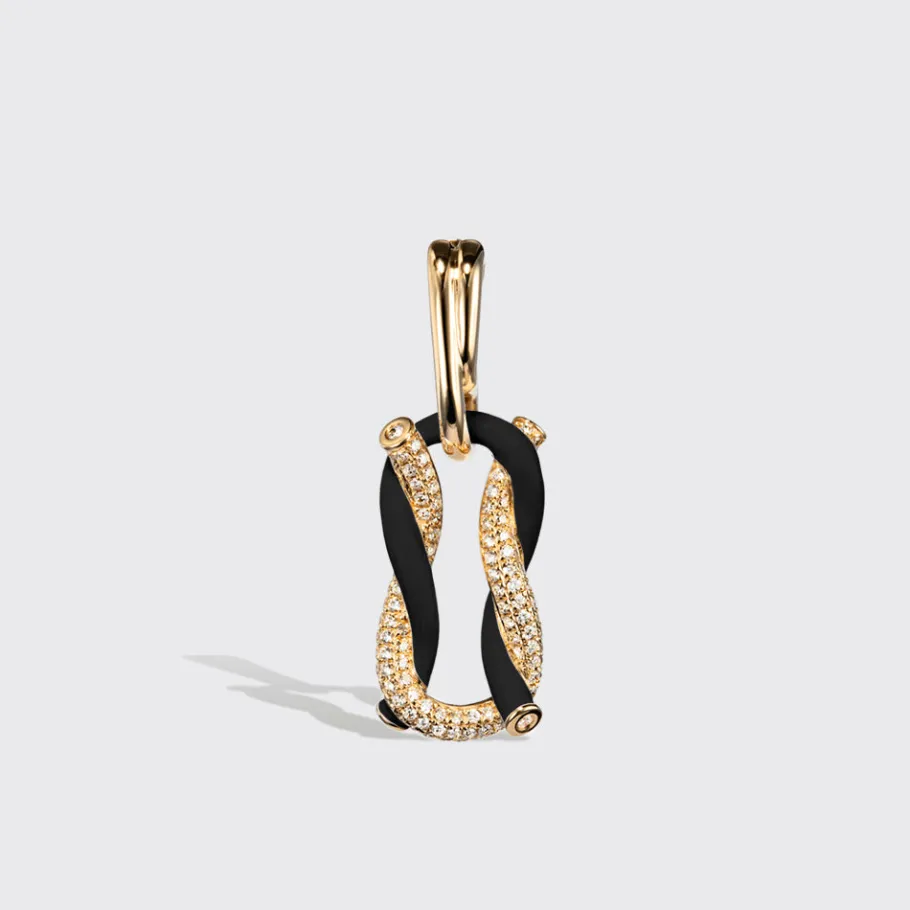 jumbo_black_half_diamond__1.webp JUMBO BLACK HALF DIAMOND FRUIT HOOPS BUCKLE EARRINGS>Boochier Discount