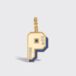 JUMBO LAPIS NOSTALGIA LETTER PENDANT>Boochier New
