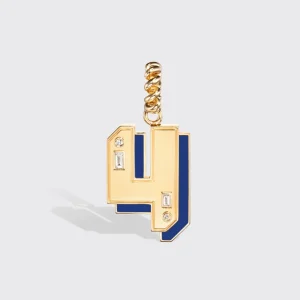 JUMBO LAPIS NOSTALGIA NUMBER PENDANT>Boochier Hot