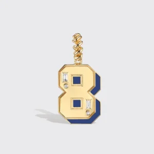 JUMBO LAPIS NOSTALGIA NUMBER PENDANT>Boochier Hot