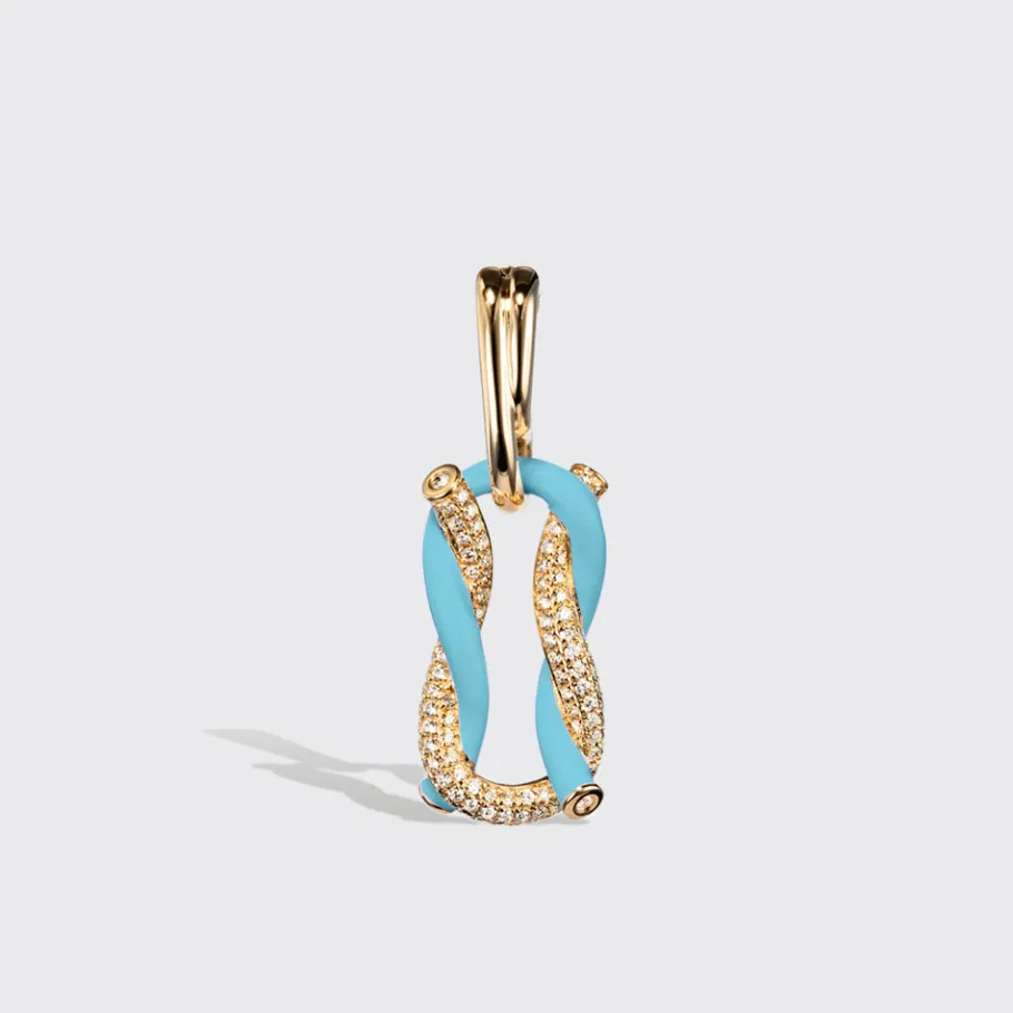 jumbo_light_blue_half_dia_1.webp JUMBO LIGHT BLUE HALF DIAMOND FRUIT HOOPS BUCKLE EARRINGS>Boochier Sale