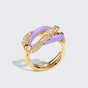 JUMBO LILAC FRUIT HOOPS BUCKLE RING>Boochier New
