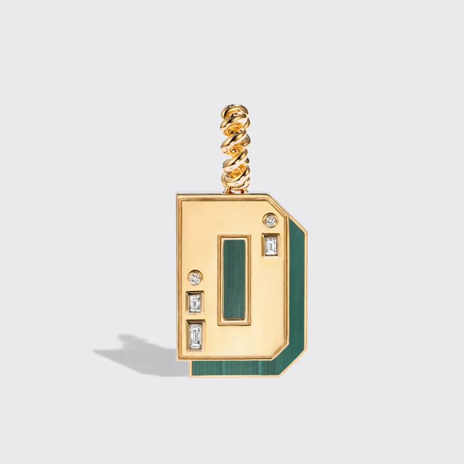 jumbo_malachite_nostalgia_2.webp JUMBO MALACHITE NOSTALGIA LETTER PENDANT>Boochier Hot