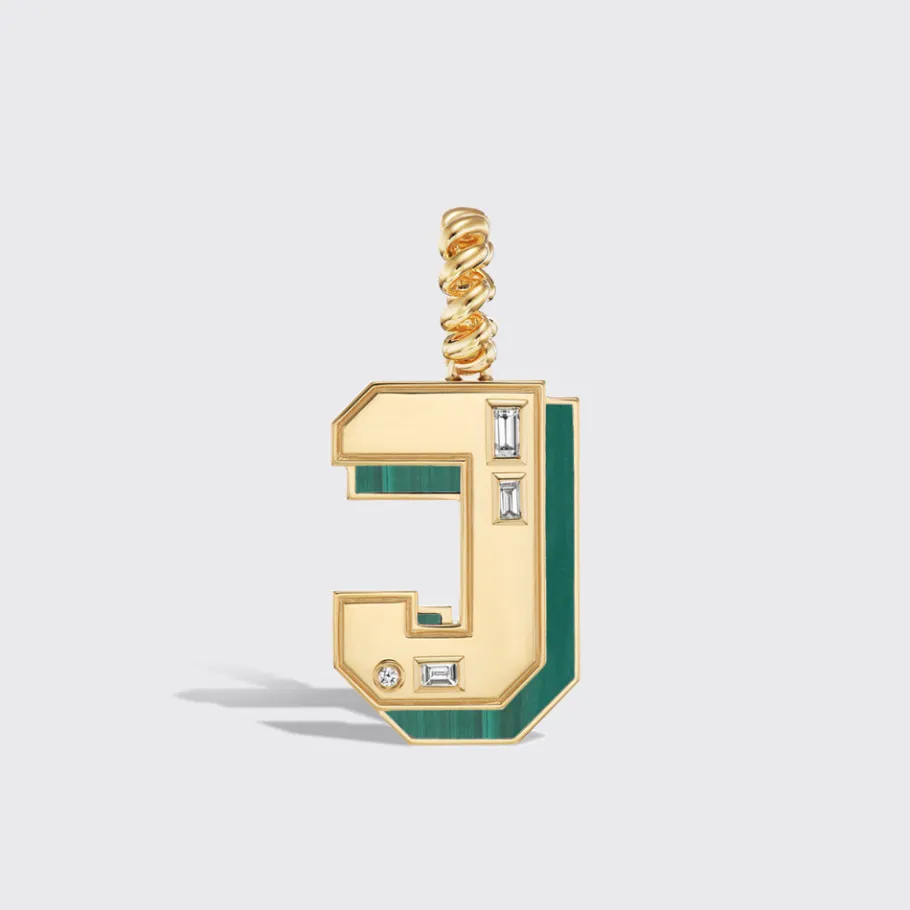 jumbo_malachite_nostalgia_4.webp JUMBO MALACHITE NOSTALGIA LETTER PENDANT>Boochier Hot