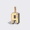 JUMBO ONYX NOSTALGIA LETTER PENDANT>Boochier Online