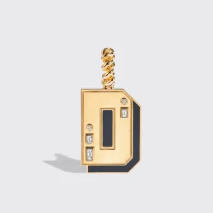 JUMBO ONYX NOSTALGIA LETTER PENDANT>Boochier Online