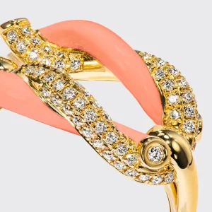 JUMBO ORANGE FRUIT HOOPS BUCKLE RING>Boochier Fashion