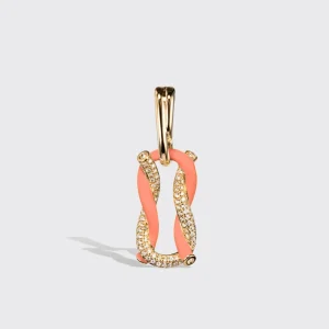 JUMBO ORANGE HALF DIAMOND FRUIT HOOPS BUCKLE EARRINGS>Boochier Sale