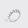 JUMBO WHITE GOLD SLINKEE RING>Boochier New