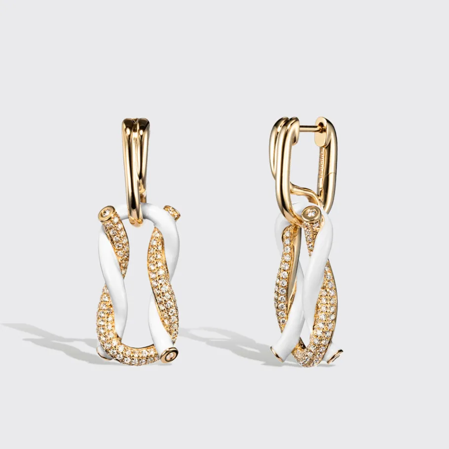 jumbo_white_half_diamond__0.webp JUMBO WHITE HALF DIAMOND FRUIT HOOPS BUCKLE EARRINGS>Boochier Outlet