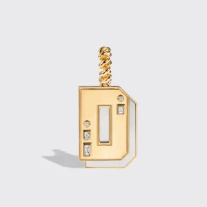JUMBO WHITE MOTHER OF PEARL NOSTALGIA LETTER PENDANT>Boochier Online
