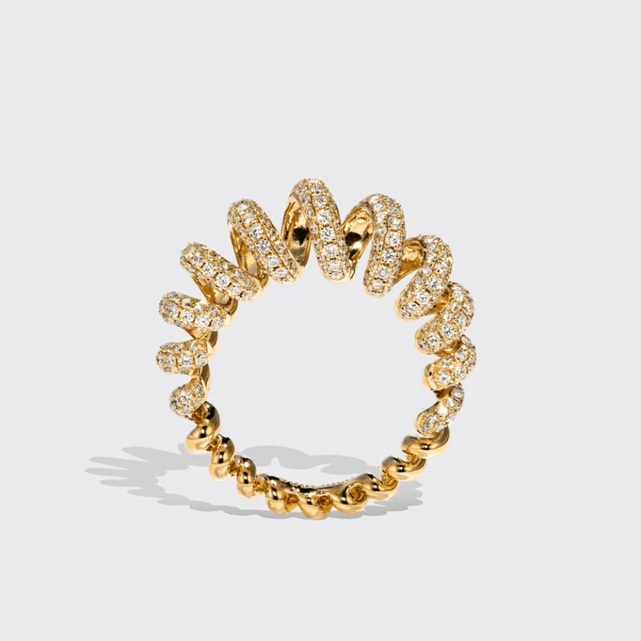 jumbo_yellow_gold_diamond_1.webp JUMBO YELLOW GOLD DIAMOND SLINKEE RING>Boochier Clearance