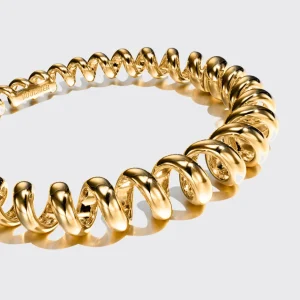 JUMBO YELLOW GOLD SLINKEE BANGLE>Boochier Best
