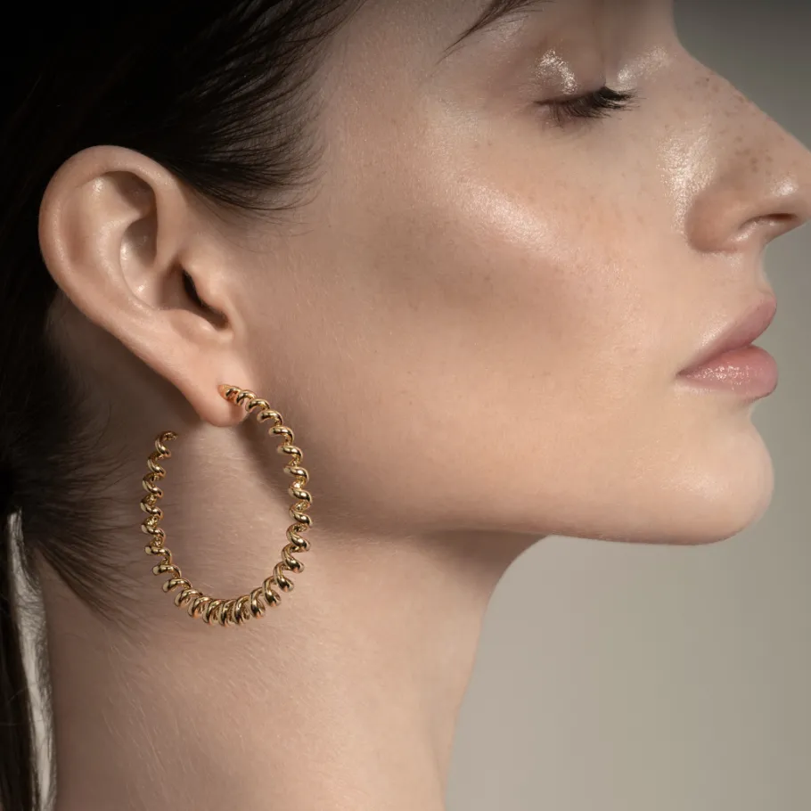 jumbo_yellow_gold_slinkee_1-2.webp JUMBO YELLOW GOLD SLINKEE EARRINGS>Boochier Clearance