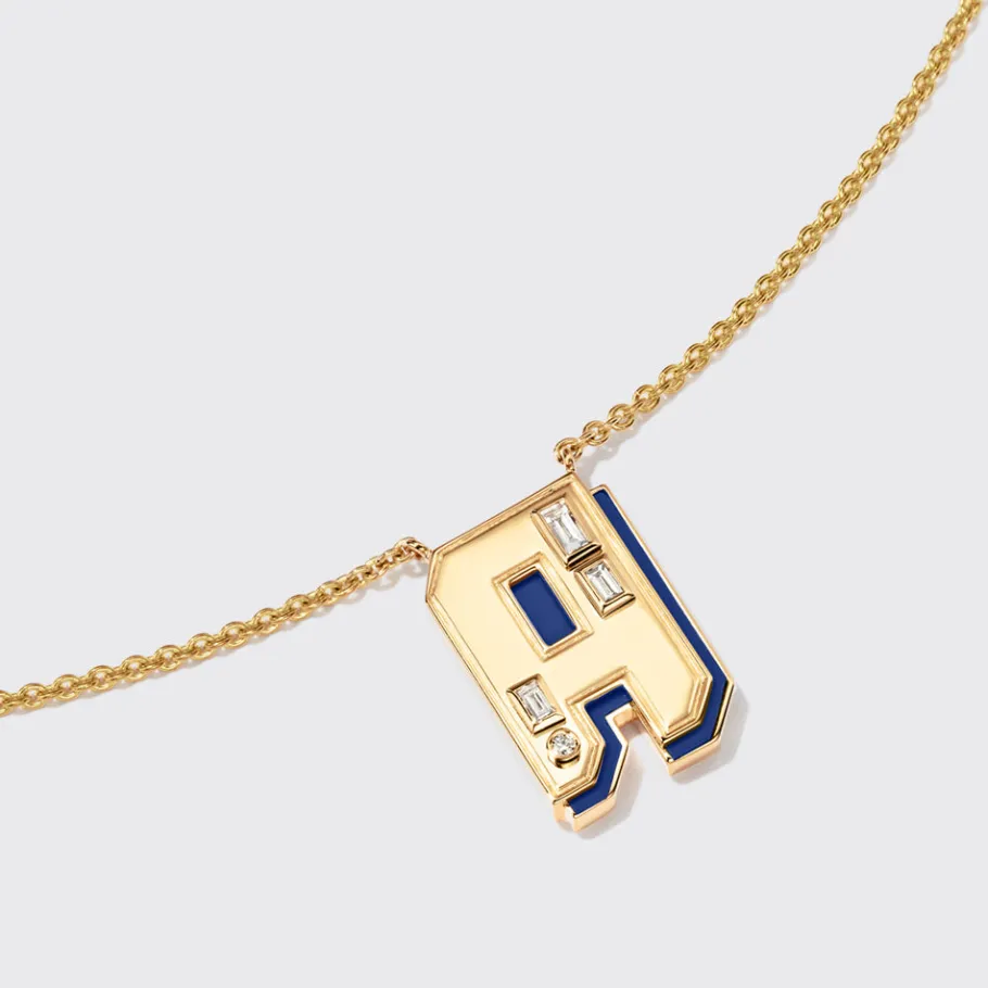 lapis_yellow_gold_letter__1.webp LAPIS YELLOW GOLD LETTER NECKLACE>Boochier Hot