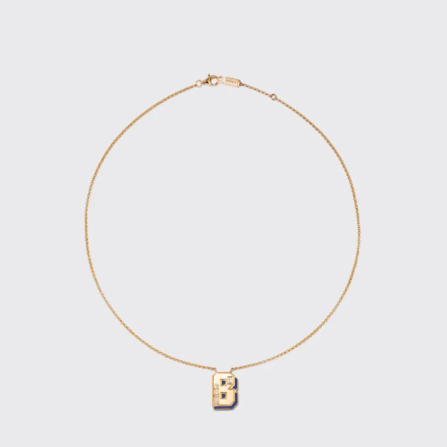 lapis_yellow_gold_letter__2.webp LAPIS YELLOW GOLD LETTER NECKLACE>Boochier Hot